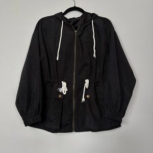 SHEIN Very Lightweight Suede Material Utility Sweater/Jacket Size Small